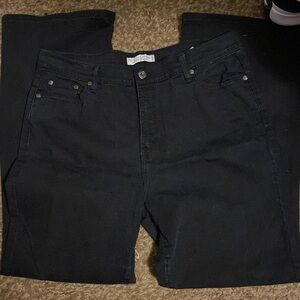 Signature by Levi Strauss Women's Black Wide Leg Jeans